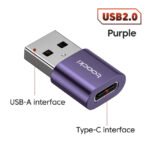 Type-C to USB Purple