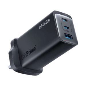 شاحن جداري بقوة 120 واط بمنفذين تايب سي بتقنية PD ومنفذ يو اس بي ماركة انكر - اسود