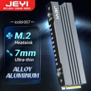 JEYI-M.2 SSD ، 2280 ، NVME ، NGFF ، SSD ، مشتت حراري M.2 لجهاز PS5 / mATX/MiniATX، مشتت حراري من الألومنيوم رفيع للغاية بارتفاع 7 ملم