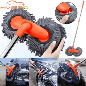 مجموعة غسيل تنظيف السيارة متعددة الأغراض فرشاة من الألياف الدقيقة ممسحة إسفنجة