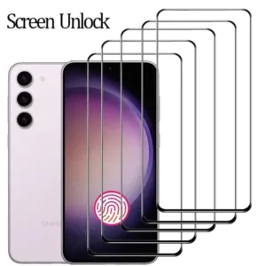 شاشة حماية زجاج بتغطية كاملة لجوالات سامسونج جالاكسي