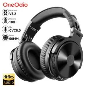 Oneodio Pro-C سماعات بلوتوث لاسلكية مع ميكروفون 110 ساعة بلوتوث 5.2