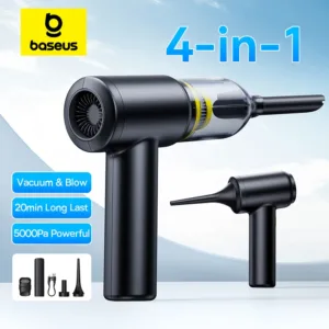 مكنسة كهربائية للسيارة من Baseus، منفاخ هواء